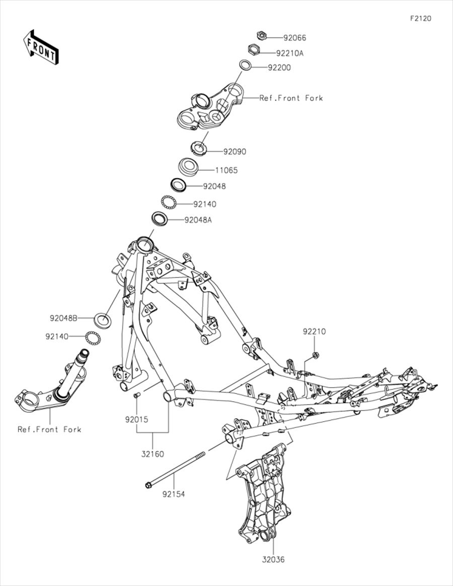 Kawasaki カワサキ 純正部品 32036-0376 ブラケット(スイングアーム)