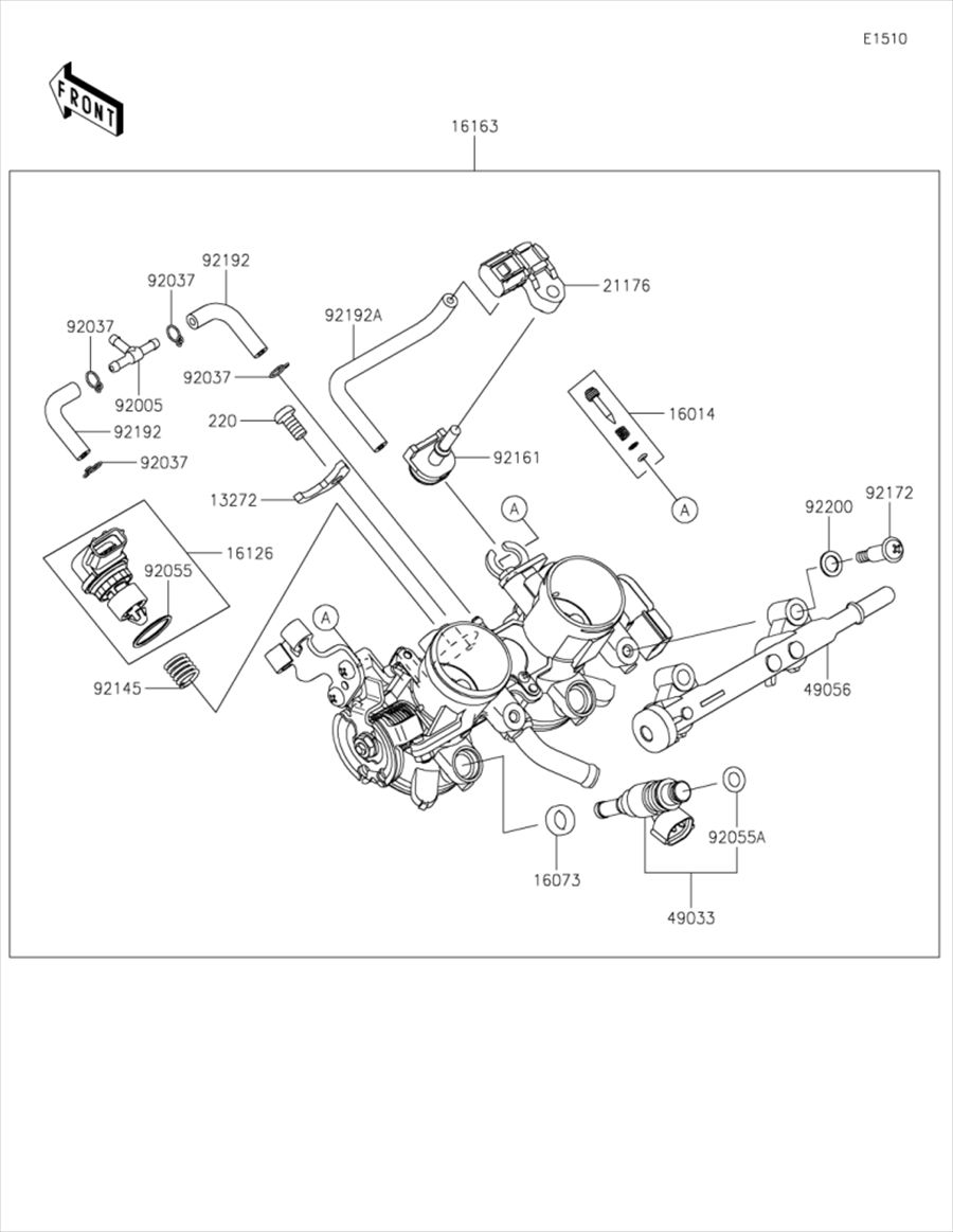 Kawasaki カワサキ 純正部品 49033-0048 ノズル(インジェクション)