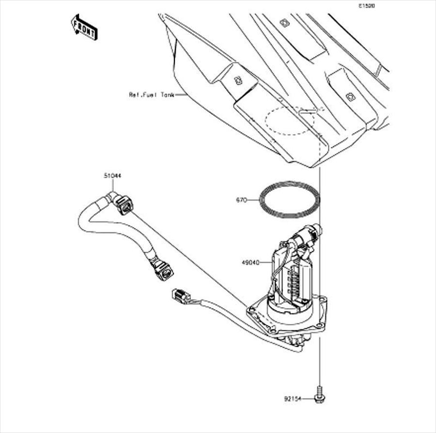 Kawasaki カワサキ 純正部品 51044-0781 アジャスタ(チェーン)