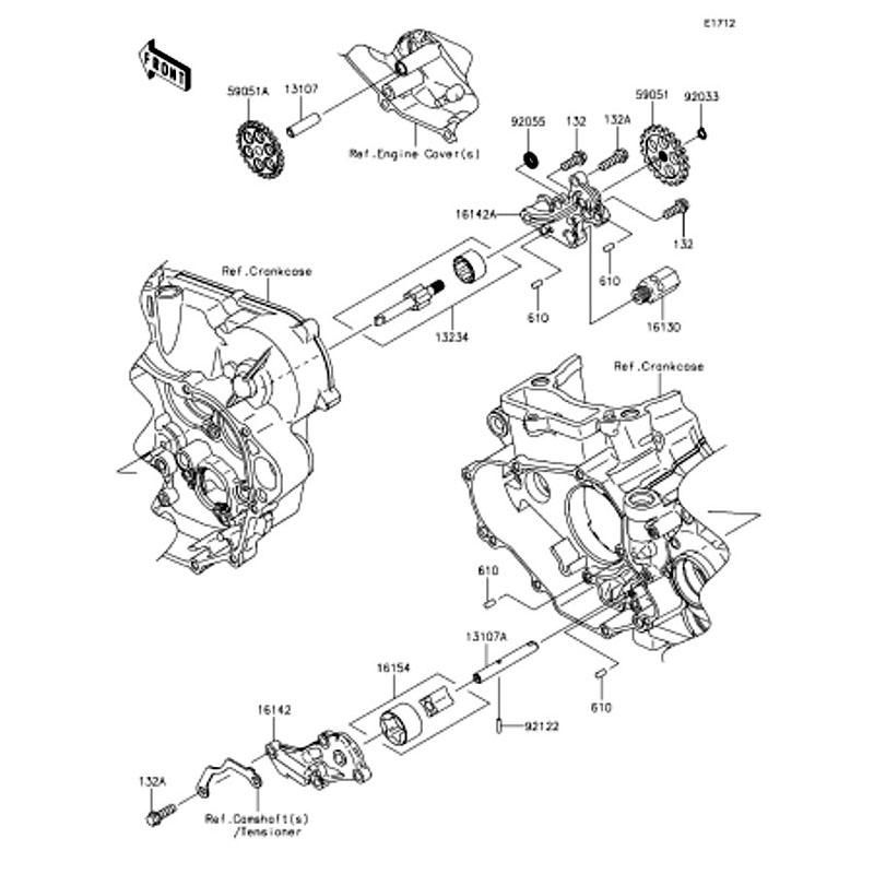 Kawasaki カワサキ 純正部品 13234-0036 シャフトコンプ、フイード