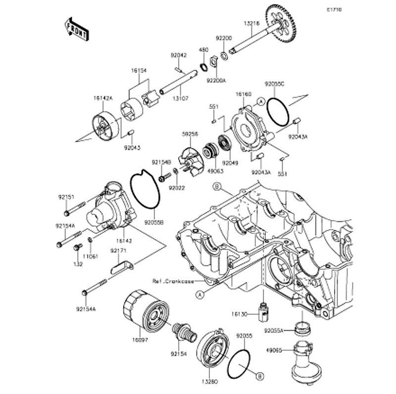 Kawasaki カワサキ 純正部品 13280-0711 ホルダ