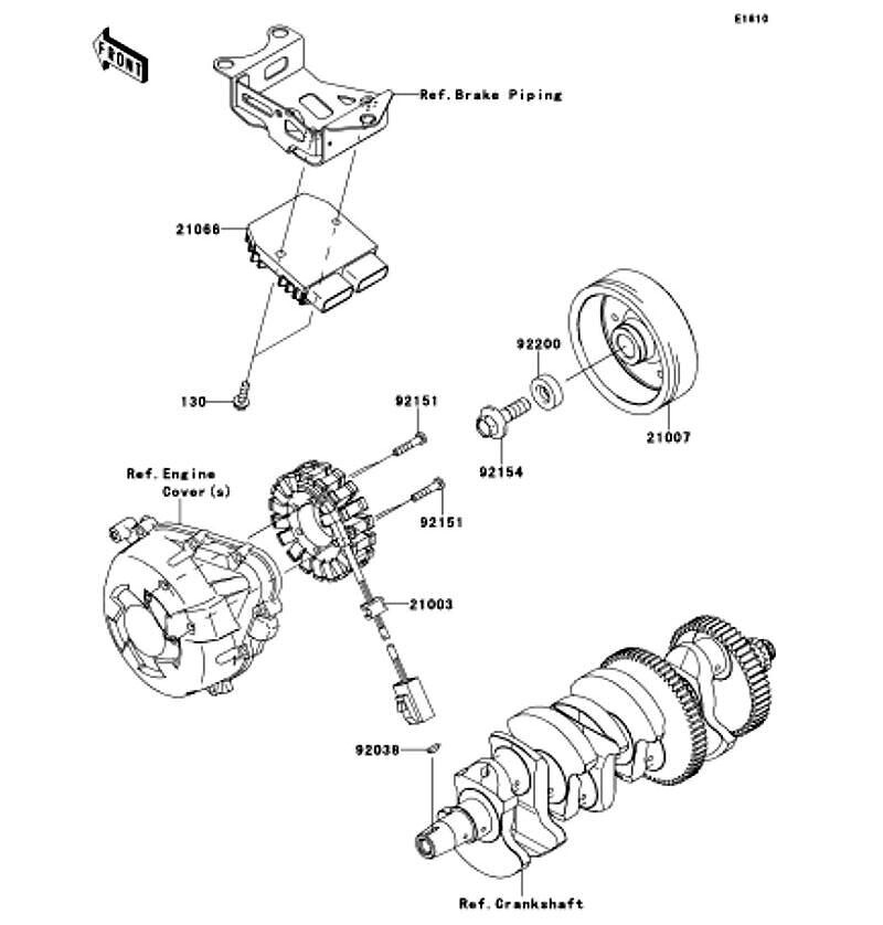 Kawasaki カワサキ 純正部品 21007-0556 ロータ