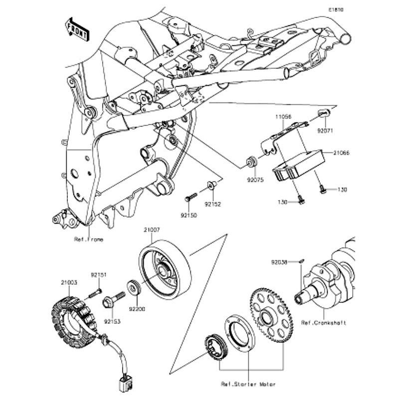 Kawasaki カワサキ 純正部品 21007-0576 ロータ