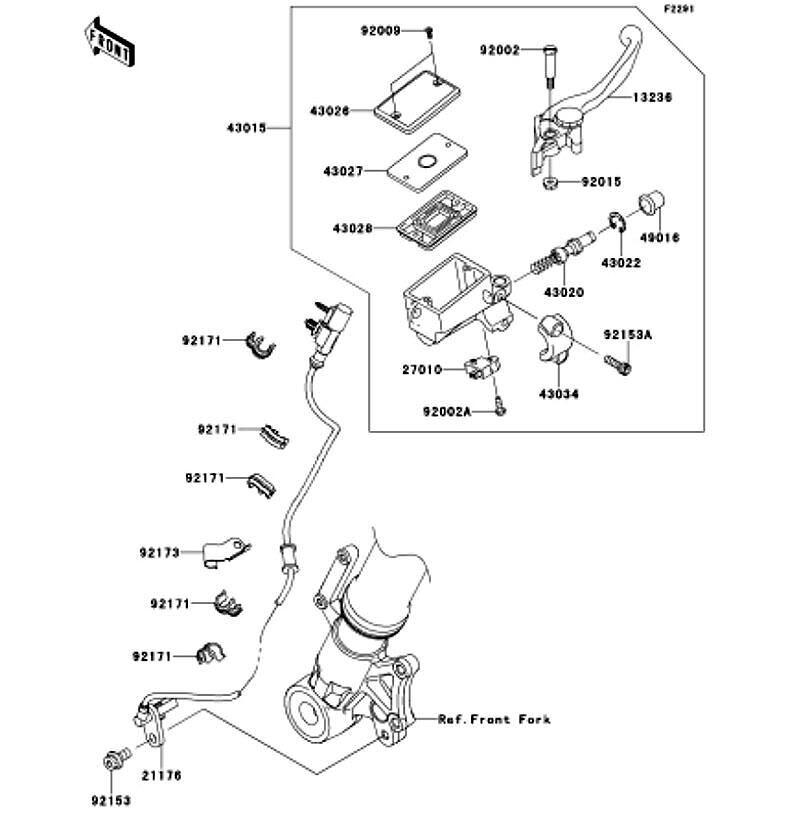Kawasaki カワサキ 純正部品 21176-0721 センサー、スピード、FR