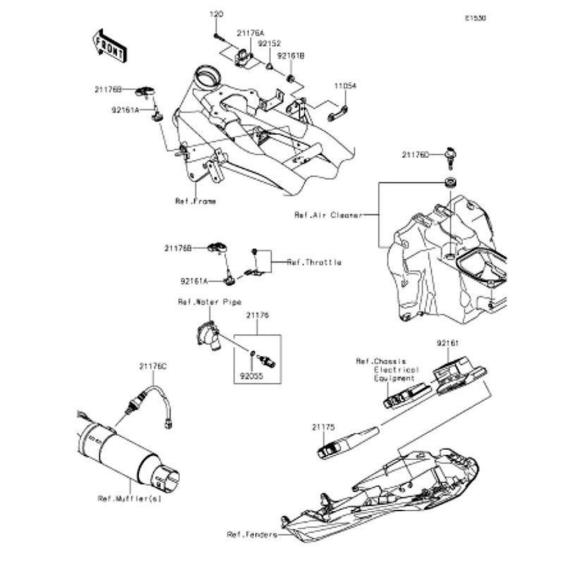 Kawasaki カワサキ 純正部品 21176-0749 センサー、オキシゲン