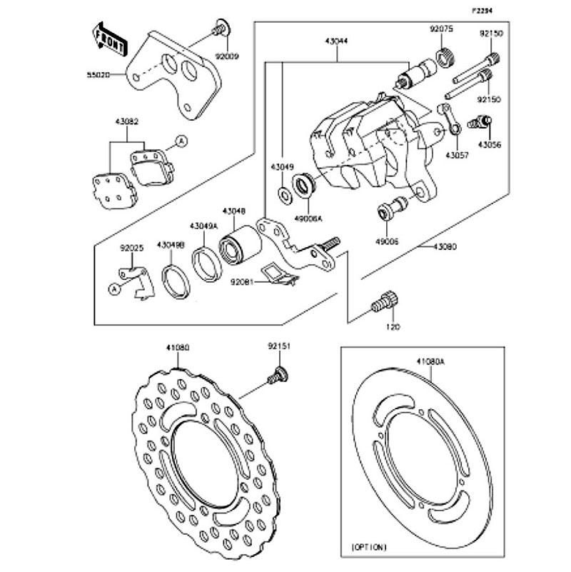 Kawasaki カワサキ 純正部品 41080-0170 ディスク、RR 13,710円