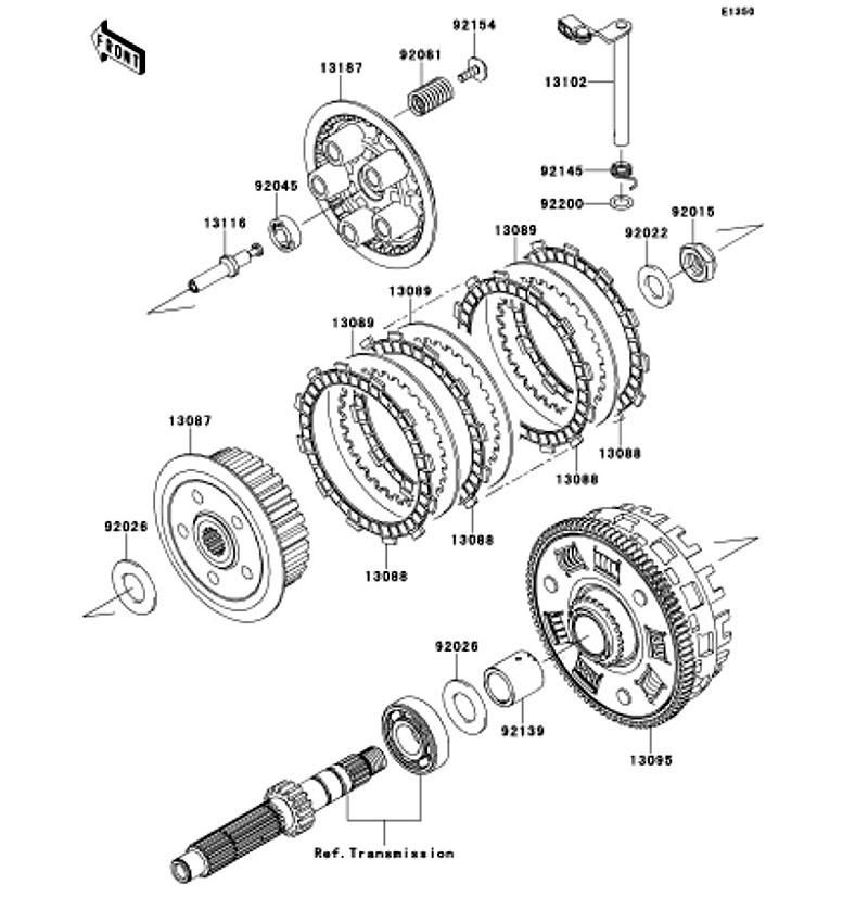 Kawasaki カワサキ 純正部品 13087-0046 ハブ(クラッチ)