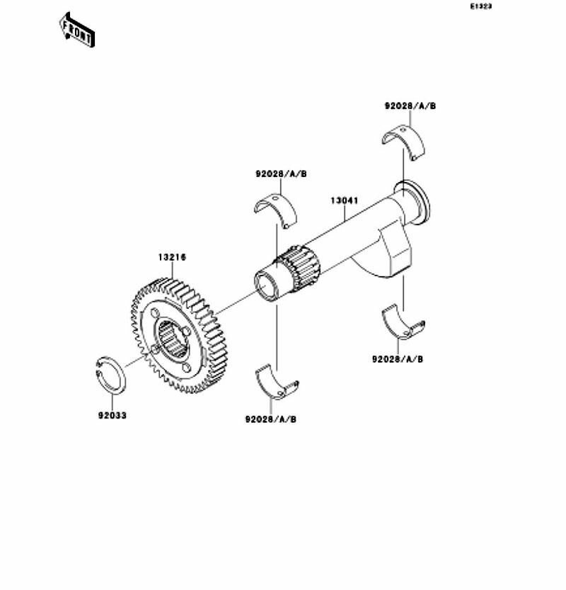 Kawasaki カワサキ 純正部品 13216-1179 ギヤコンプ、バランサ