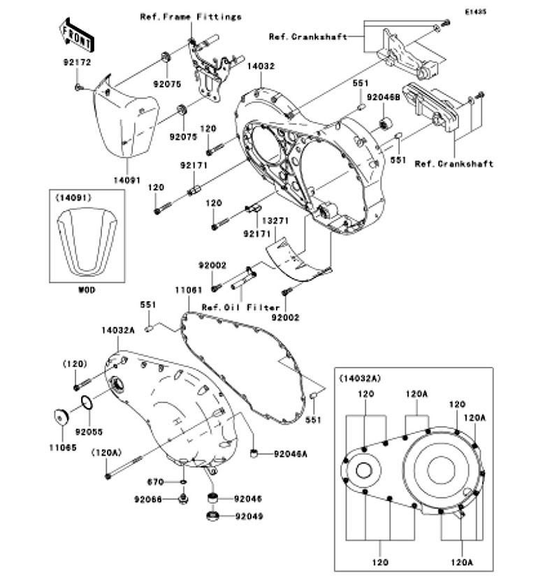 Kawasaki カワサキ 純正部品 14091-0289 カバー