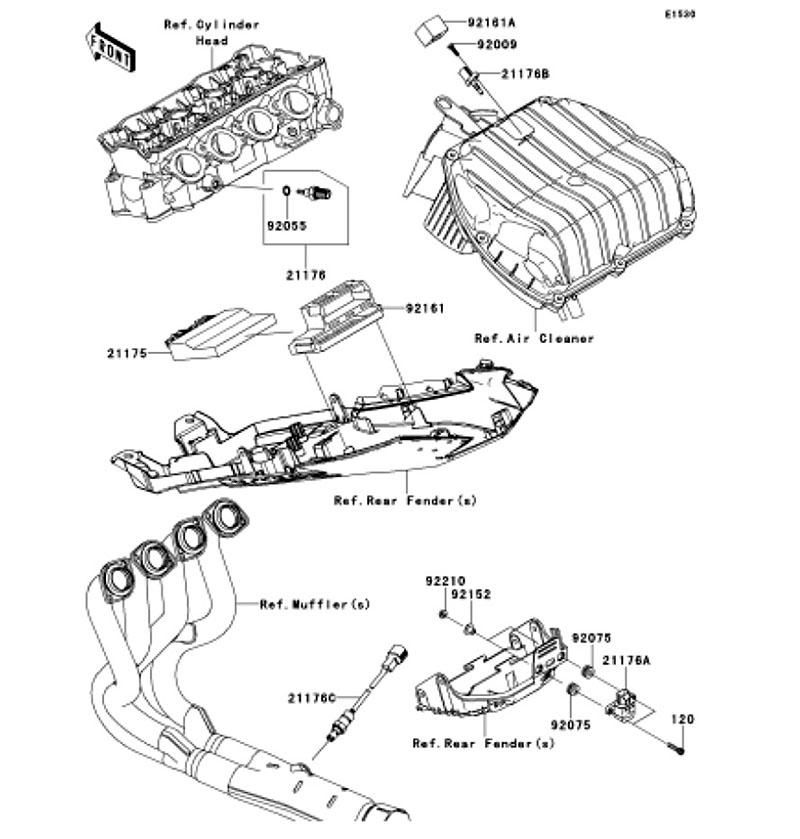Kawasaki カワサキ 純正部品 21175-0813 コントロールユニット(エレクトニック)