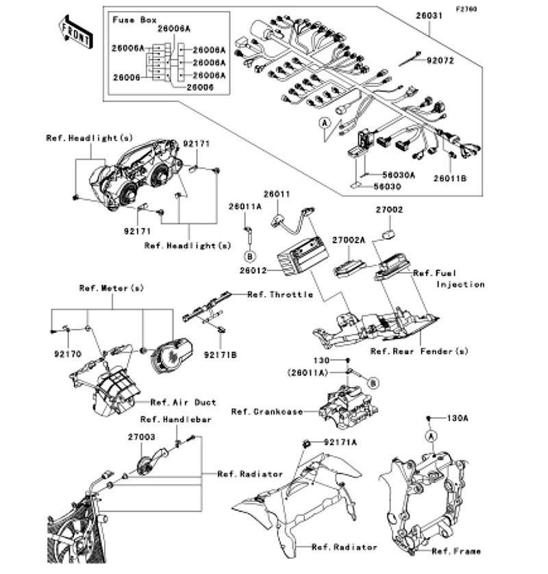 Kawasaki カワサキ 純正部品 26031-0889 ハーネス、メイン 48,189円