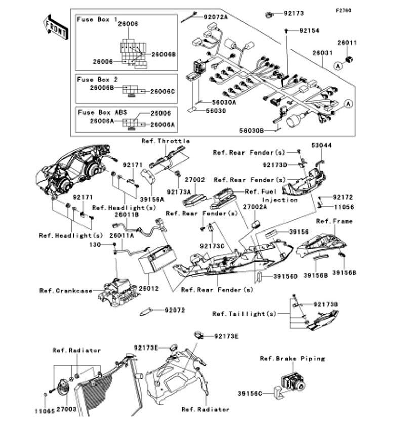 Kawasaki カワサキ 純正部品 26031-1550 ハーネス、メイン