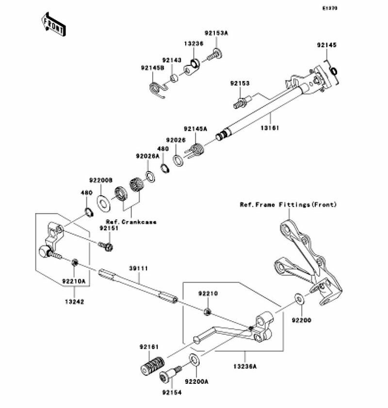 Kawasaki カワサキ 純正部品 39111-0066 ロッド(タイ)