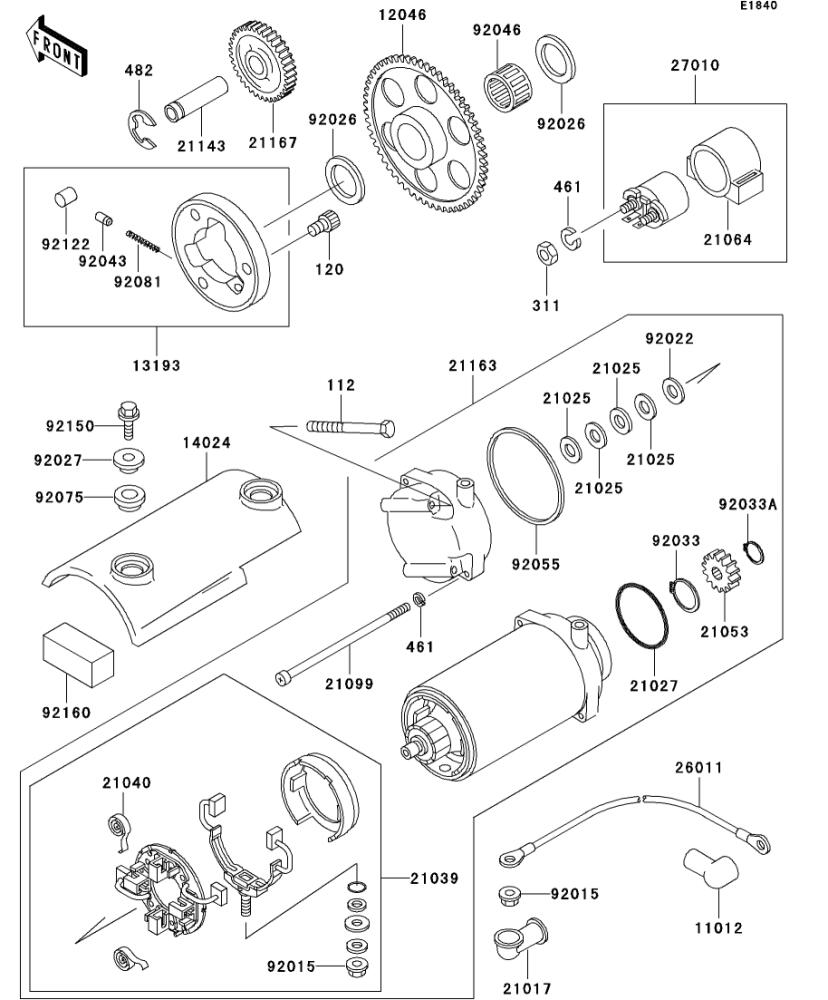 Kawasaki カワサキ 純正部品 21039-1053 ブラシ