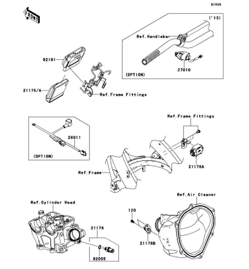 Kawasaki カワサキ 純正部品 21175-0847 コントロールユニット(エレクトロニツク)