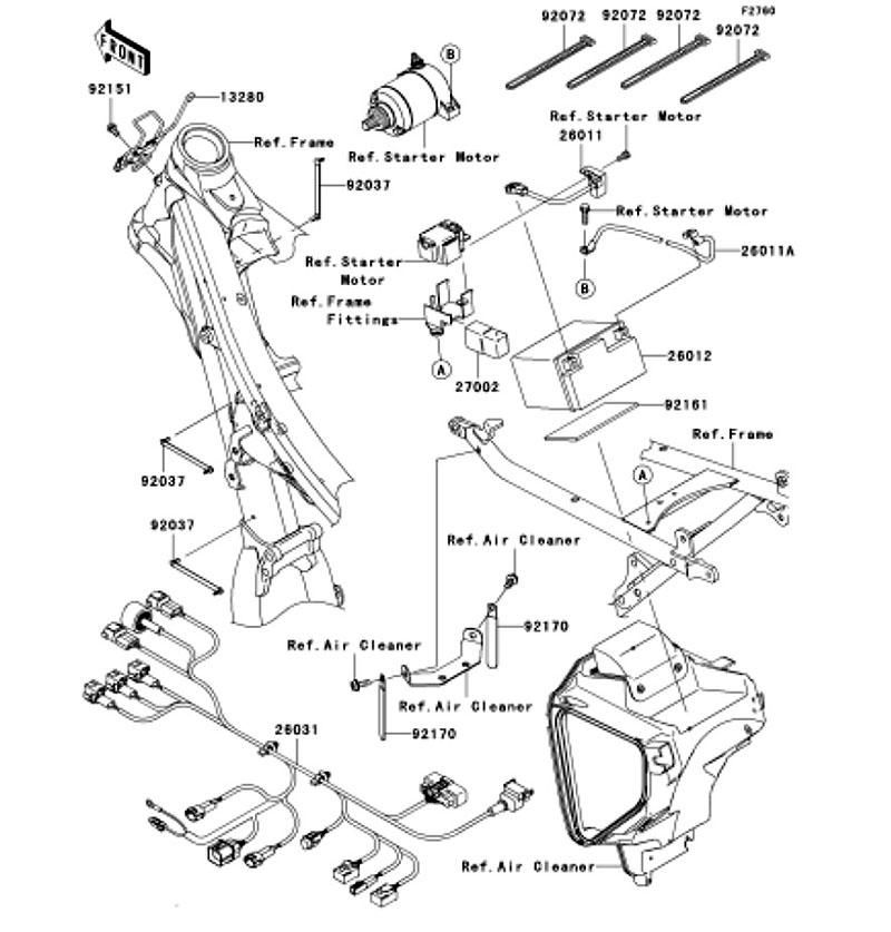 Kawasaki カワサキ 純正部品 26031-0601 ハーネス、メイン