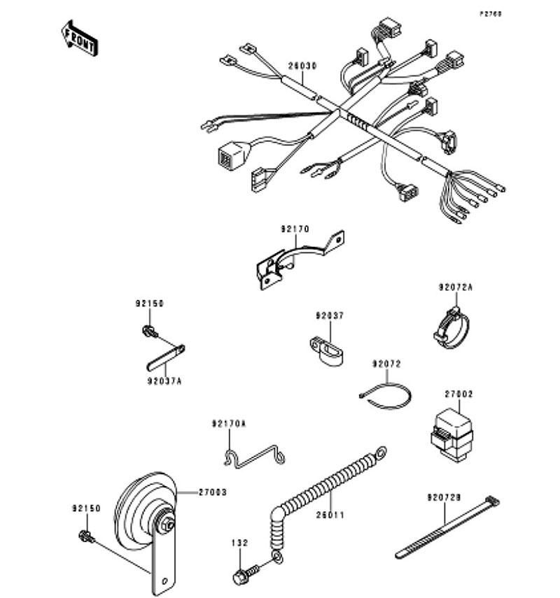 Kawasaki カワサキ 純正部品 27002-1074 リレーアッシ、シグナル ランプ