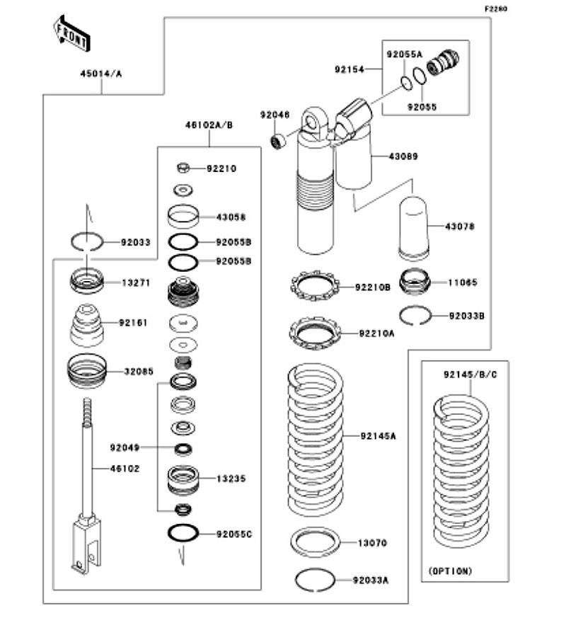 Kawasaki カワサキ 純正部品 46102-0591 ロッド