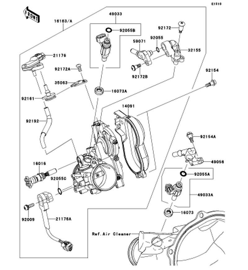 Kawasaki カワサキ 純正部品 49033-0026 ノズル(インジェクション)