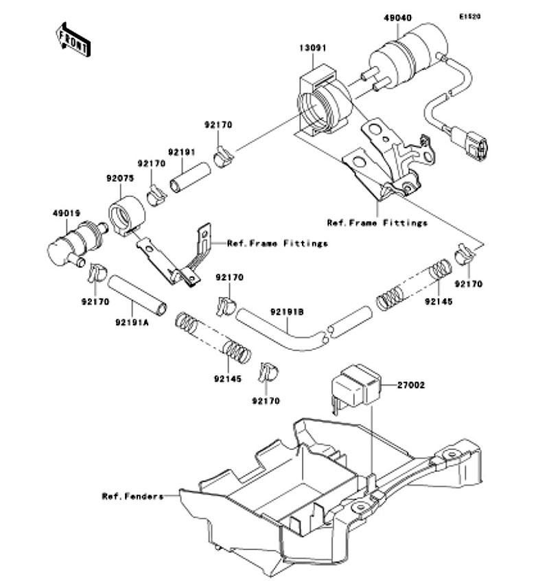 Kawasaki カワサキ 純正部品 49040-1064 ポンプ(フューエル)