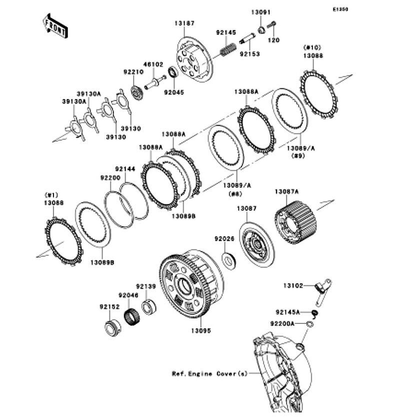 Kawasaki カワサキ 純正部品 13087-0011 ハブ(クラッチ)