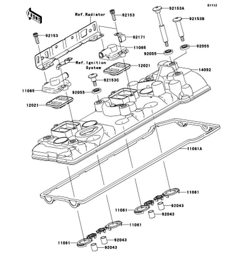 Kawasaki カワサキ 純正部品 14092-0096 カバー、ヘッド 18,411円
