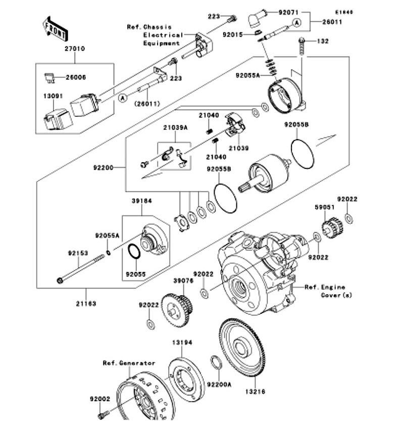 Kawasaki カワサキ 純正部品 21039-0007 ブラシ