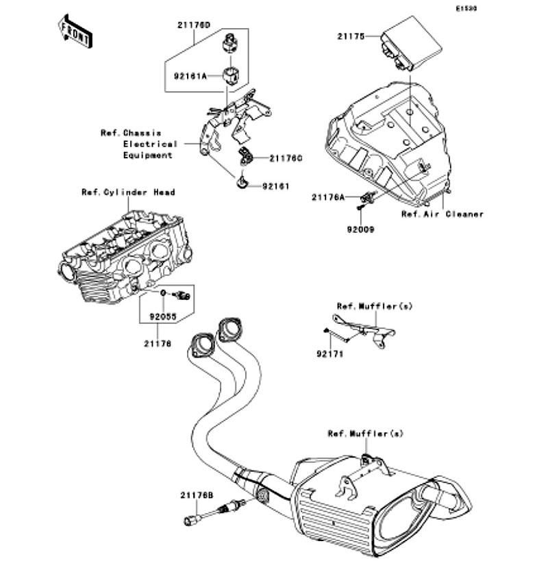 Kawasaki カワサキ 純正部品 21175-0706 コントロールユニット(エレクトニック)