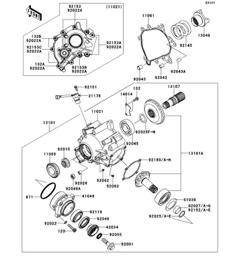 Kawasaki カワサキ 純正部品 21176-0037 センサー、スピード