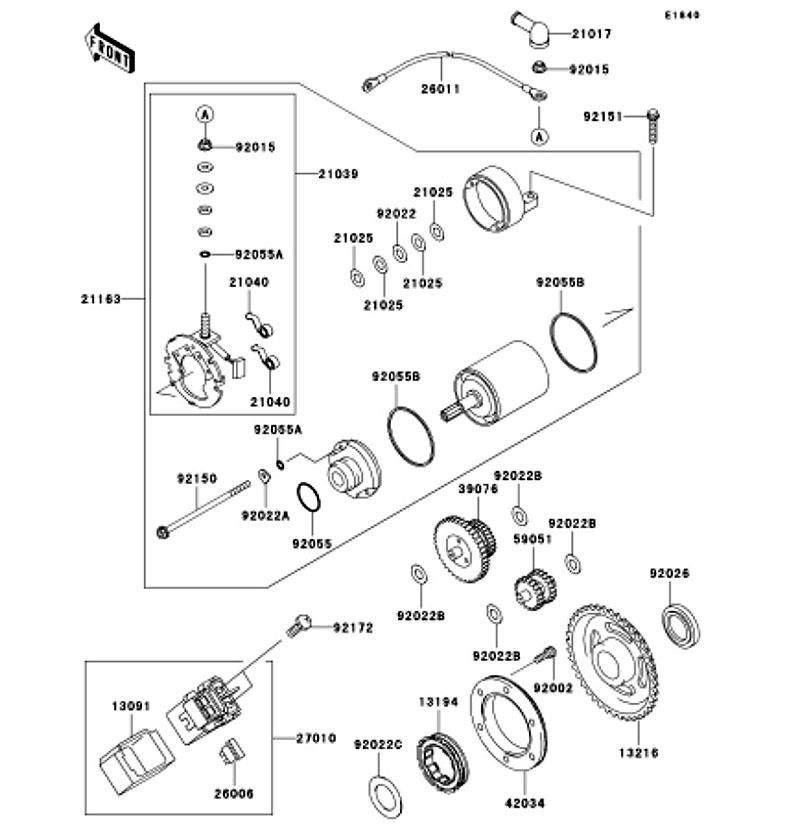 Kawasaki カワサキ 純正部品 42034-1181 カップリング