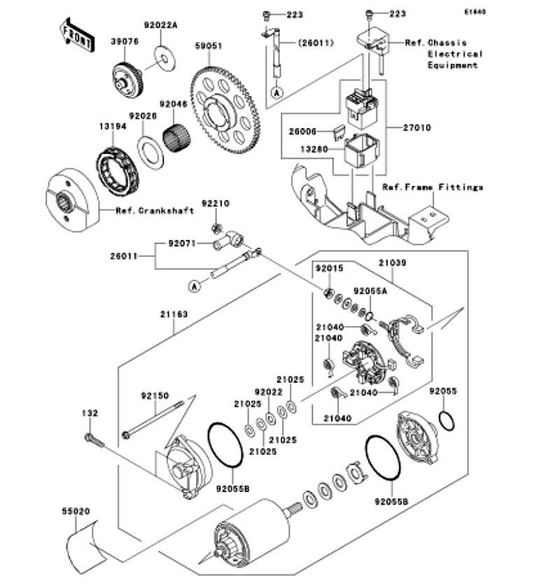 Kawasaki カワサキ 純正部品 13194-0009 クラッチ(ワンウエイ)