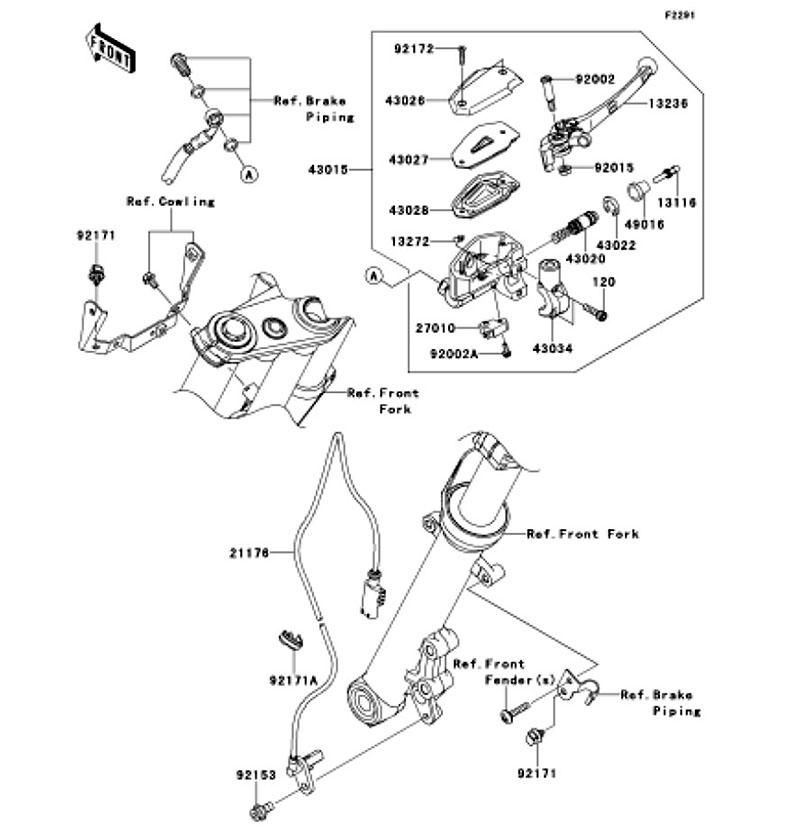Kawasaki カワサキ 純正部品 21176-0040 センサー、スピード、FR