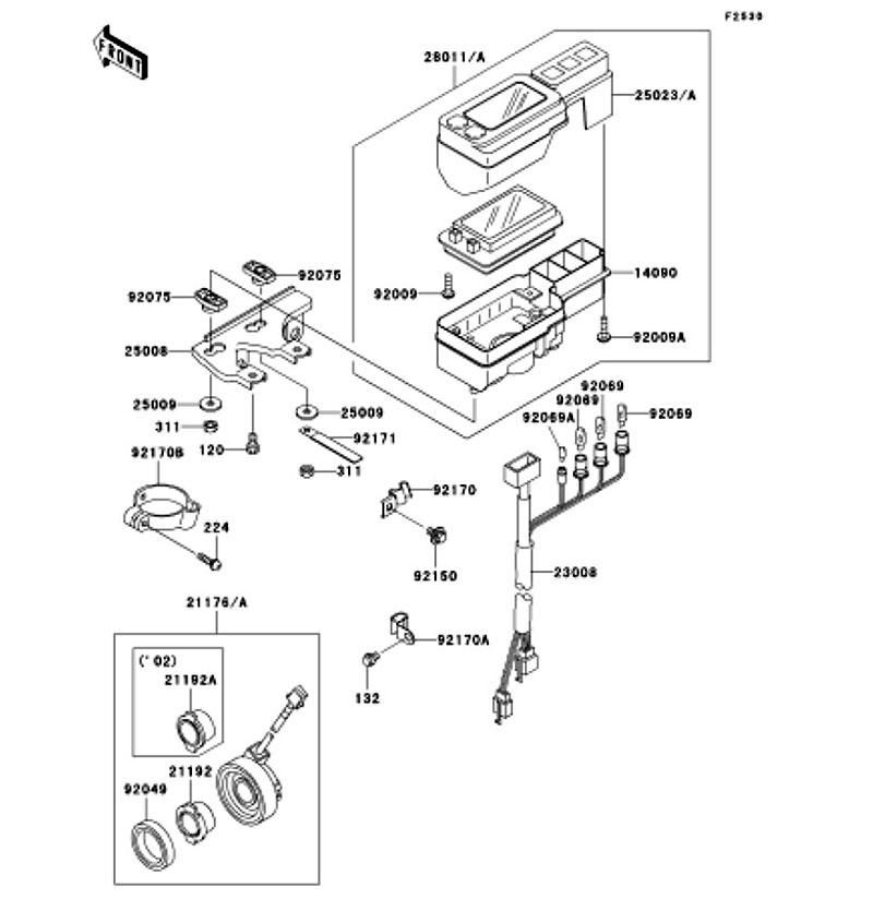 Kawasaki カワサキ 純正部品 28011-0019 メータ、デジタル