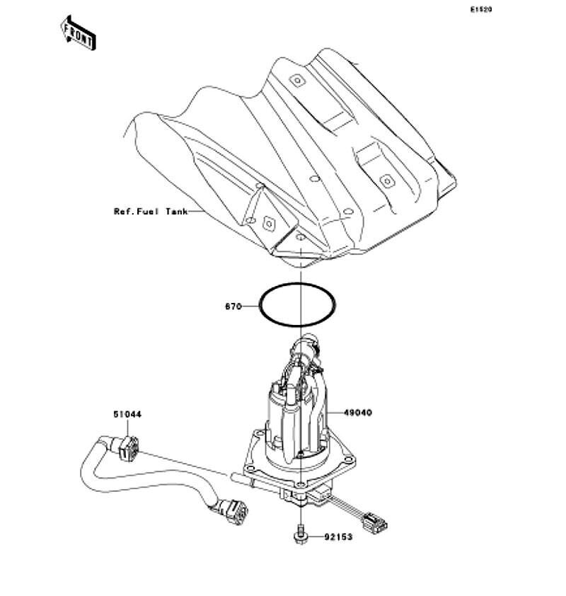 Kawasaki カワサキ 純正部品 49040-0048 ポンプ(フューエル)