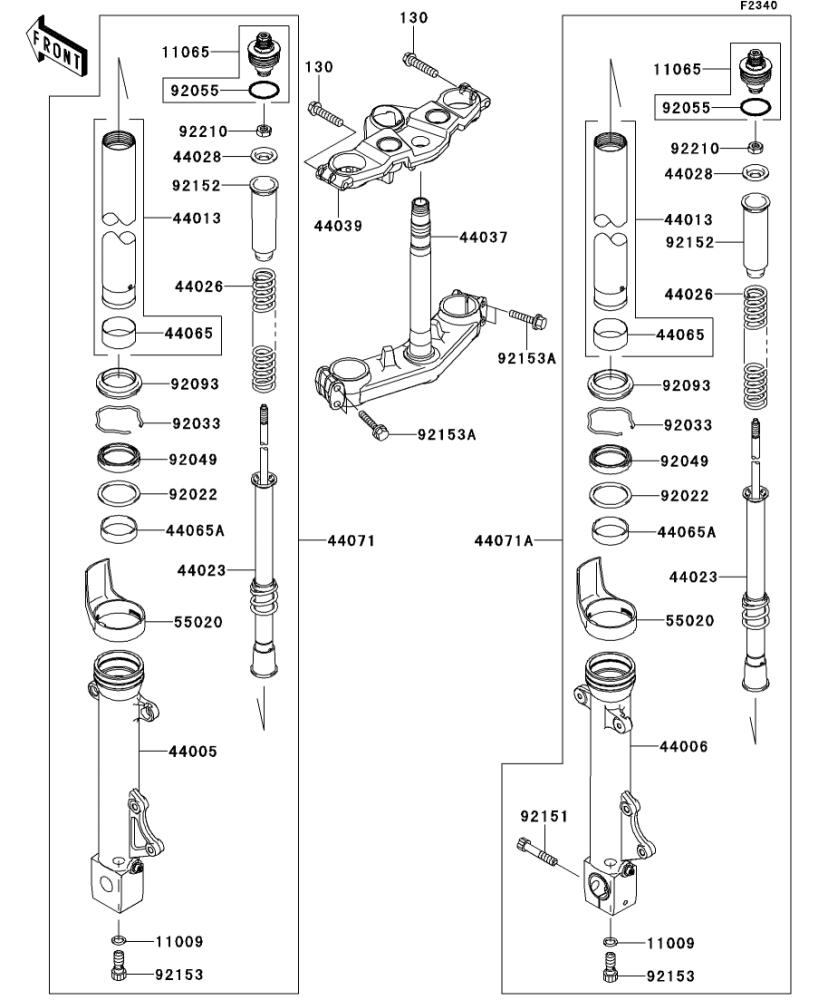 Kawasaki カワサキ 純正部品 11065-0100-ES キャップ、ゴールド