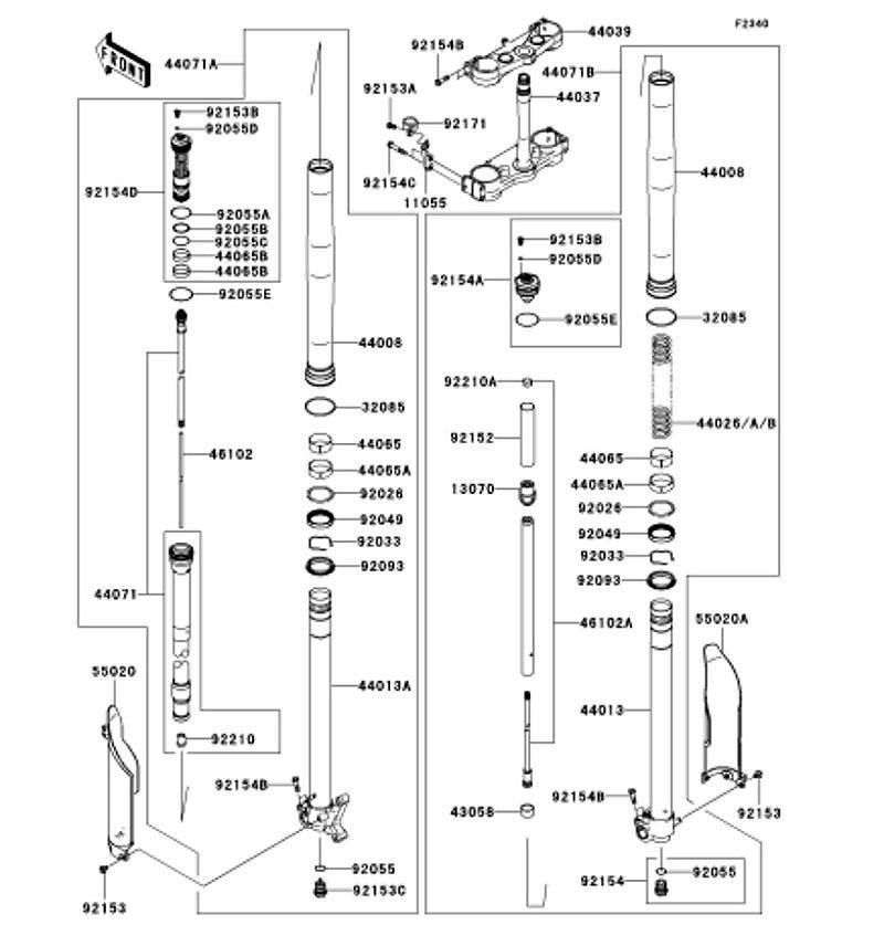 Kawasaki カワサキ 純正部品 13070-0125 ガイド