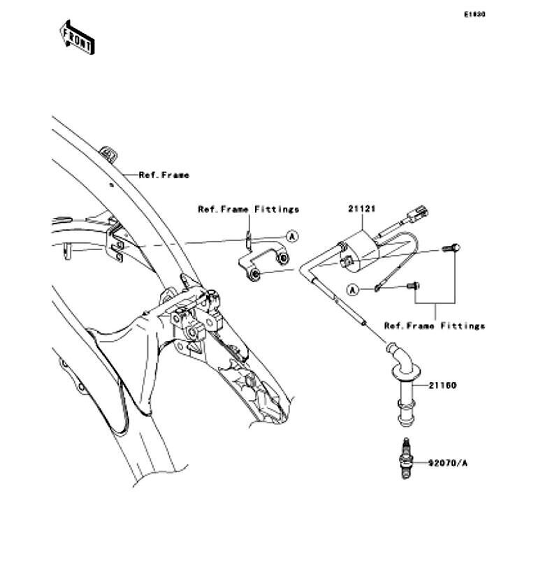 Kawasaki カワサキ 純正部品 21121-0058 コイル(イグニション)