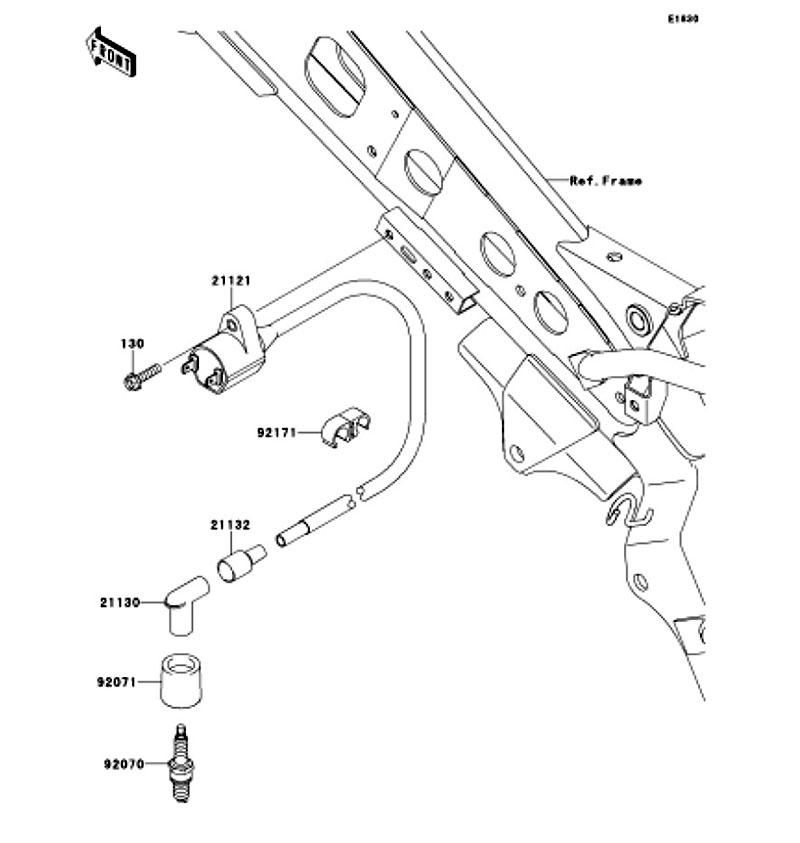 Kawasaki カワサキ 純正部品 21121-1311 コイル(イグニション)