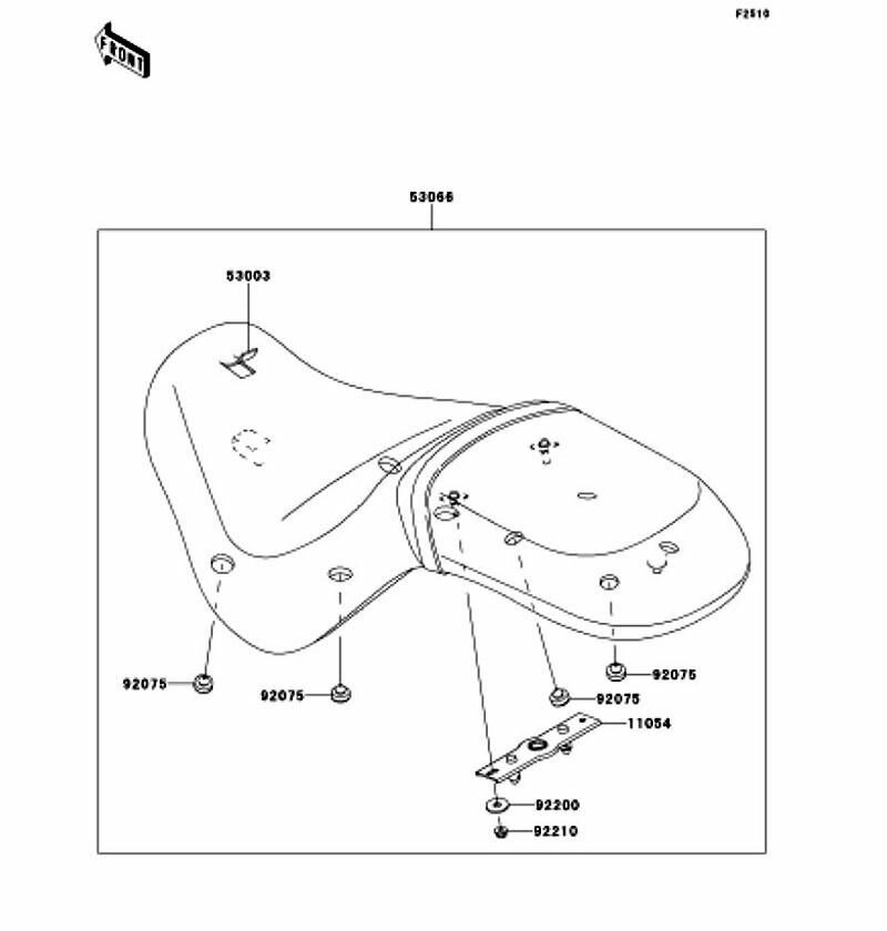 Kawasaki カワサキ 純正部品 53003-0341-MA レザー、ブラック 20,342円