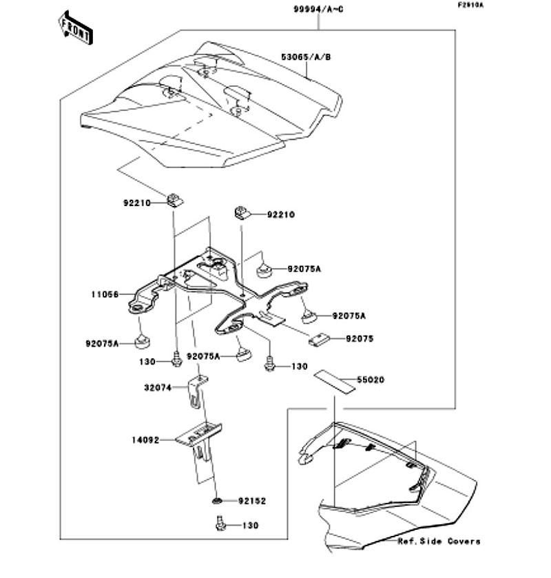 Kawasaki カワサキ 純正部品 11056-2436 ブラケット
