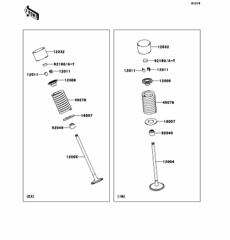 Kawasaki カワサキ 純正部品 12005-0763 バルブ(エキゾ-スト)