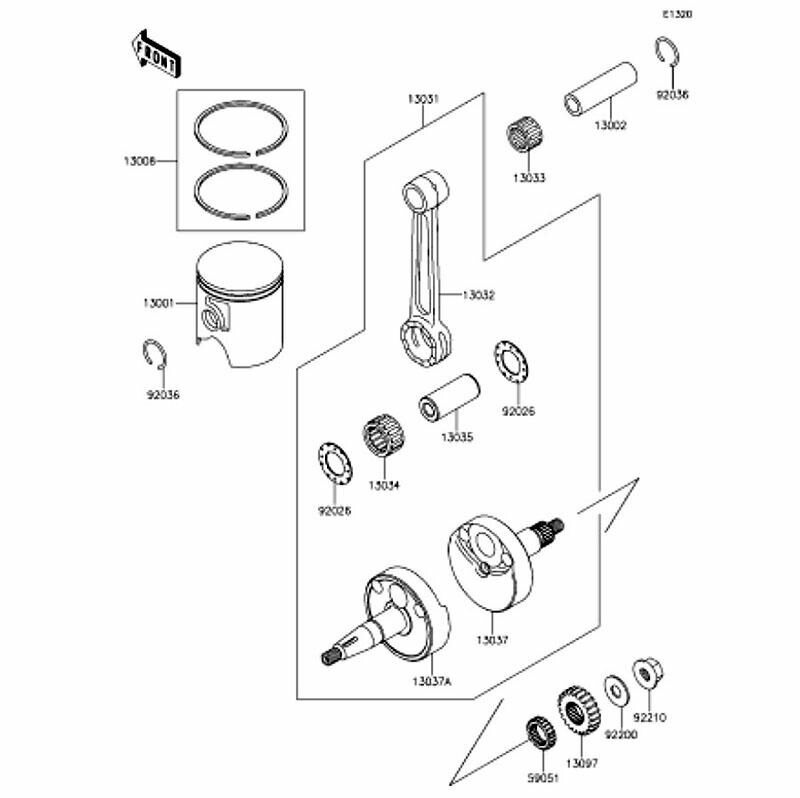 Kawasaki カワサキ 純正部品 13031-1549 クランクシャフトコンプ 26,340円
