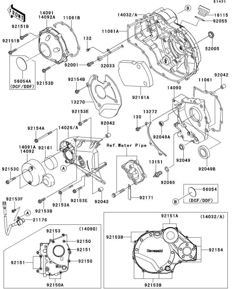 Kawasaki カワサキ 純正部品 14093-0031 カバ-、リリース