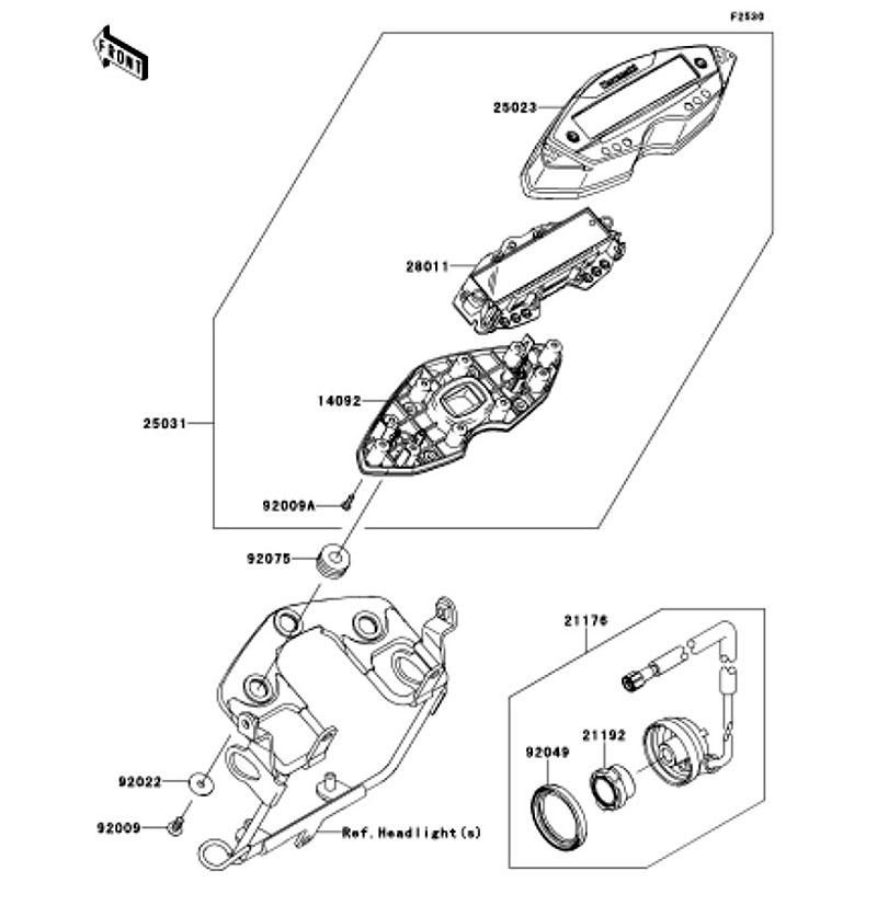 Kawasaki カワサキ 純正部品 21176-0717 センサ-、スピード