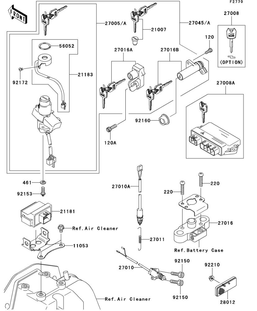 Kawasaki カワサキ 純正部品 21181-0025 アンプリフアイア、イモビ