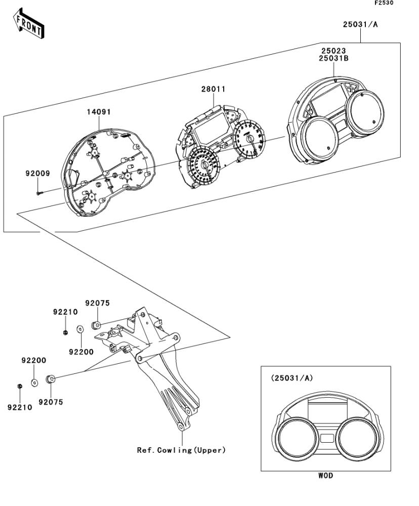 Kawasaki カワサキ 純正部品 25023-0106 カバ-(メ-タケ-ス)