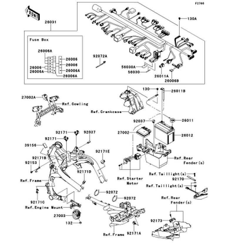 Kawasaki カワサキ 純正部品 26012-0606 バッテリ、FTX12-BS、12V 10AH