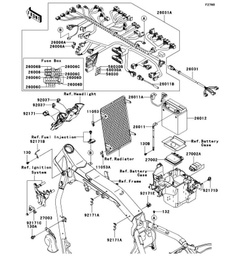 Kawasaki カワサキ 純正部品 26012-0954 バッテリ、FTZ16-BS、12V 18AH