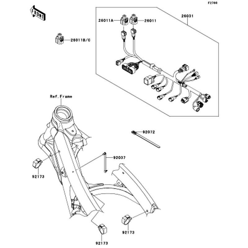 Kawasaki カワサキ 純正部品 26031-1613 ハ-ネス、メイン
