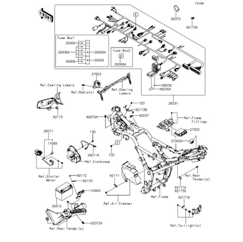Kawasaki カワサキ 純正部品 26031-1799 ハ-ネス、メイン